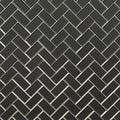 Metallic Gray Beveled 3-inch Hexagon 8mm Glass Mosaic product view
