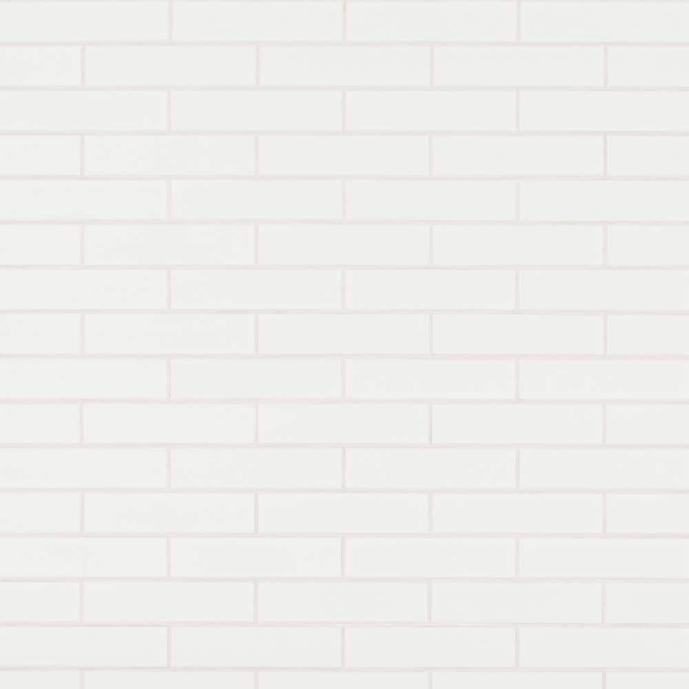 Metro White Glossy Glazed Ceramic Wall Tile — clean product view