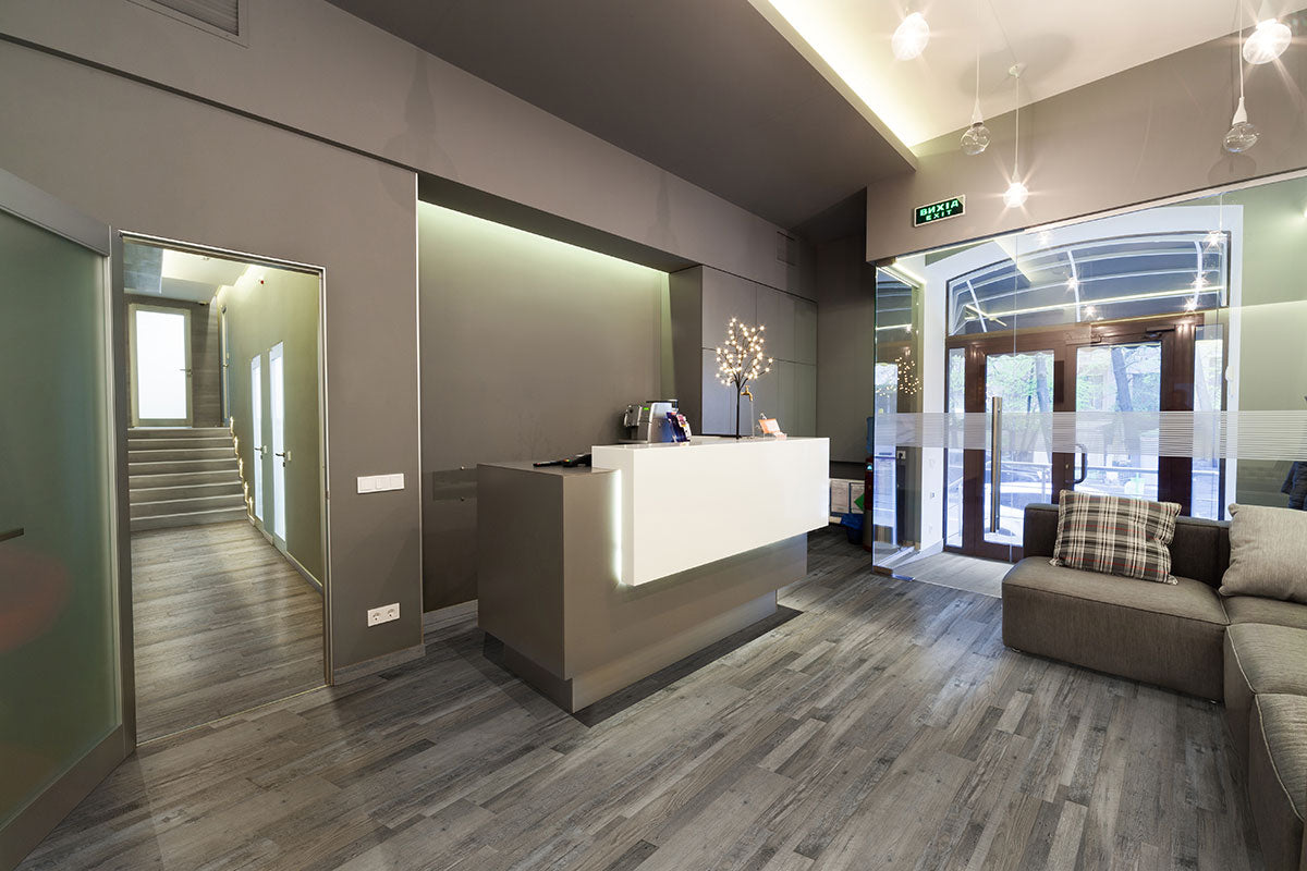 Cyrus 2.0 7x48 5mm 20mil Waterproof Rigid Core Luxury Vinyl Plank — installed room view — color Mezcla