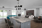 Mirage White countertop room inspiration; installation shown is illustrative