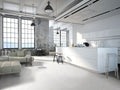 Miraggio 3x24 Matte and Polished Porcelain Bullnose — installed room view