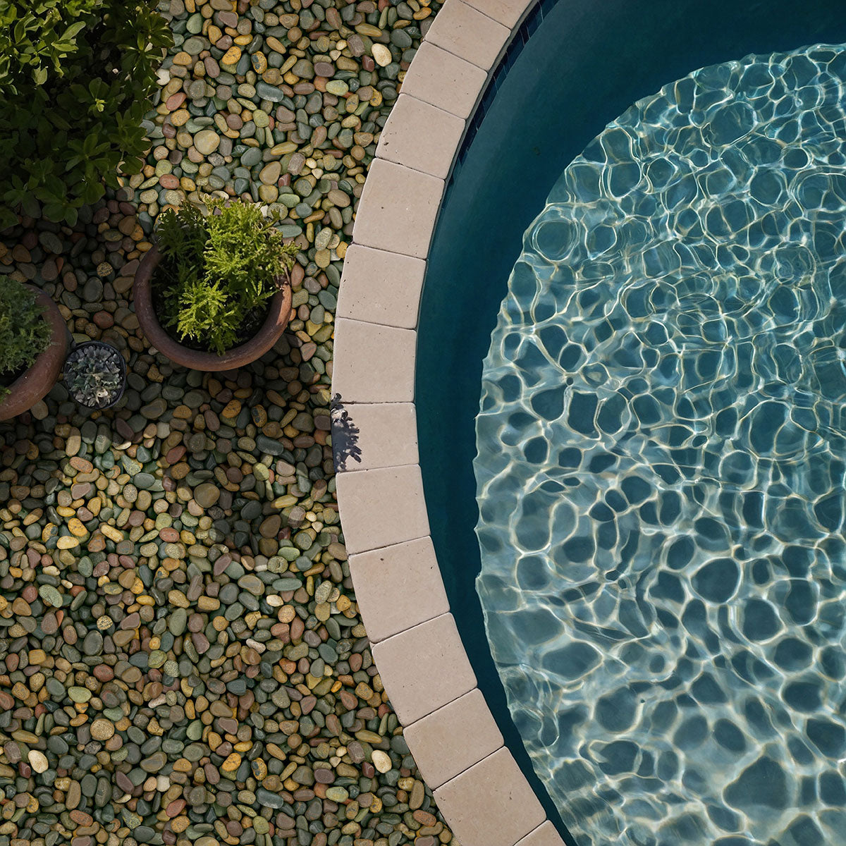 Mixed Landscape Pebbles - installed example (representative)