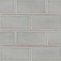 Highland Park Morning Fog Ogee Glossy Ceramic Mosaic surface detail
