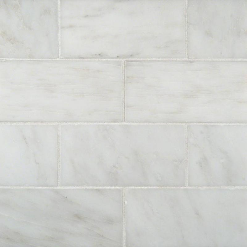 Greecian White 3x6 Polished Marble Subway Tile — clean product view
