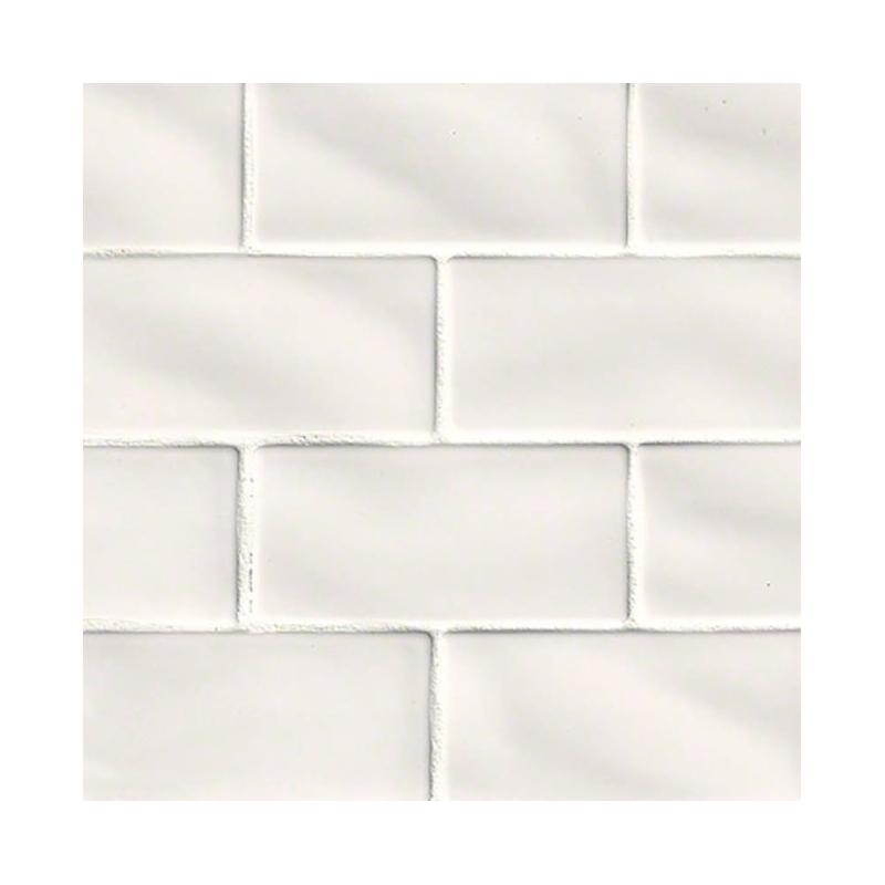 Highland Park Glossy Ceramic Subway Wall Tile — clean product view — color Morning Fog