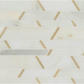 Metro Gold Pattern Stone and Metal Mosaic — clean product view