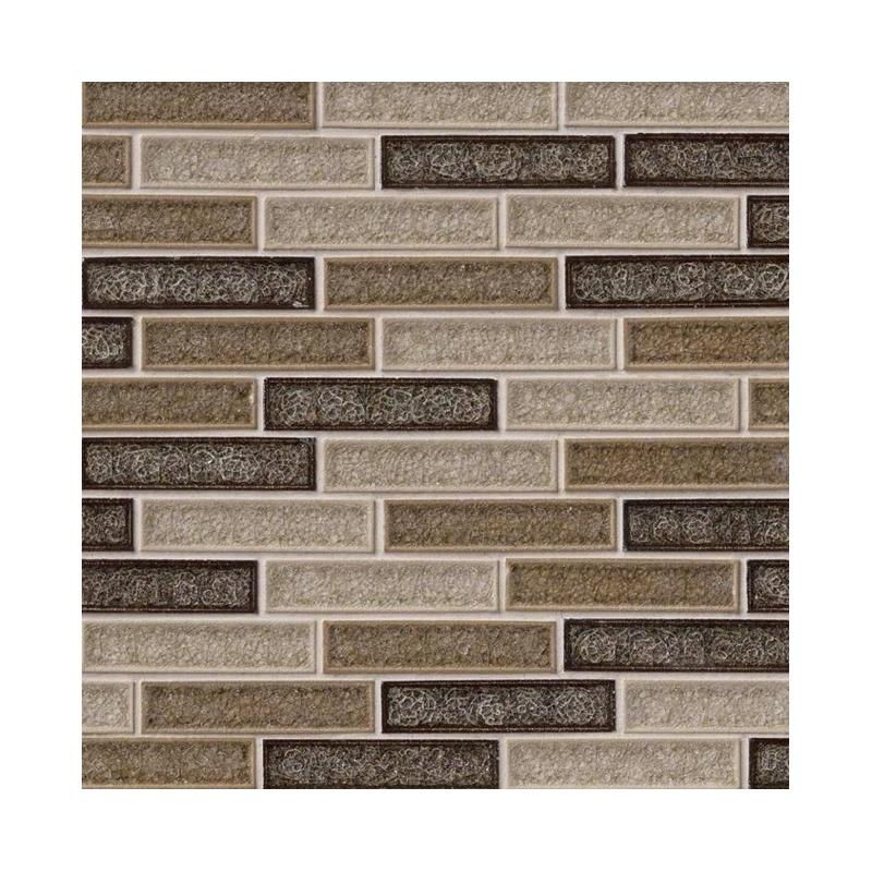 Venetian Cafe 8mm Glass-Stone Brick Mosaic — clean product view
