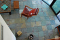 Multi Classic Ashlar Pattern Gauged Slate Tile — installed room view