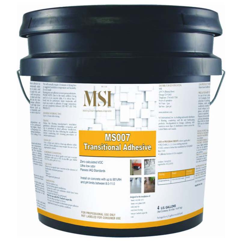 MS007 Multi-Use High-Moisture LVT Adhesive 4-Gallon Pail product view