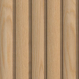 Reeded 9.5x94.5 Acoustic Wood Slat Panel surface detail