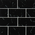 Nero Marquina 3x6x8mm Glass Tile — clean product view