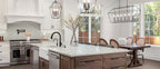 New Calacatta Laza Gold quartz — room scene