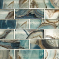 Night Sky 2x6x8mm Glass Subway Mosaic — clean product view