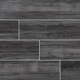Belmond Wood-Look Ceramic Tile — clean product view — color Obsidian