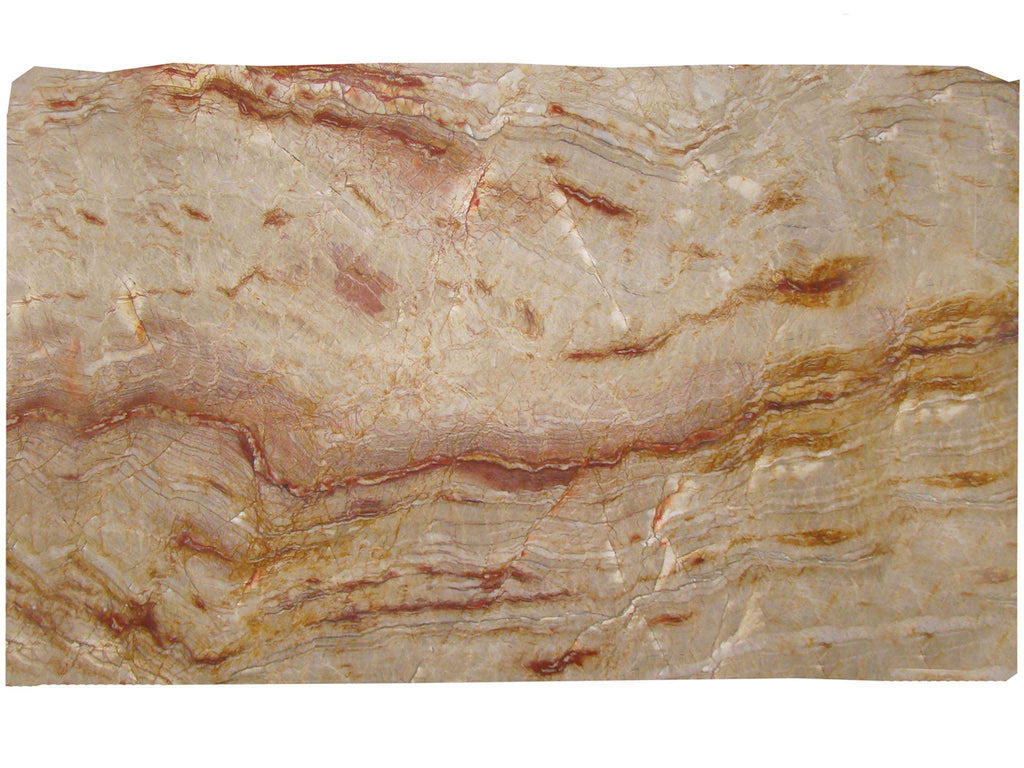 Onyx Bamboo Quartzite Slab — representative full slab