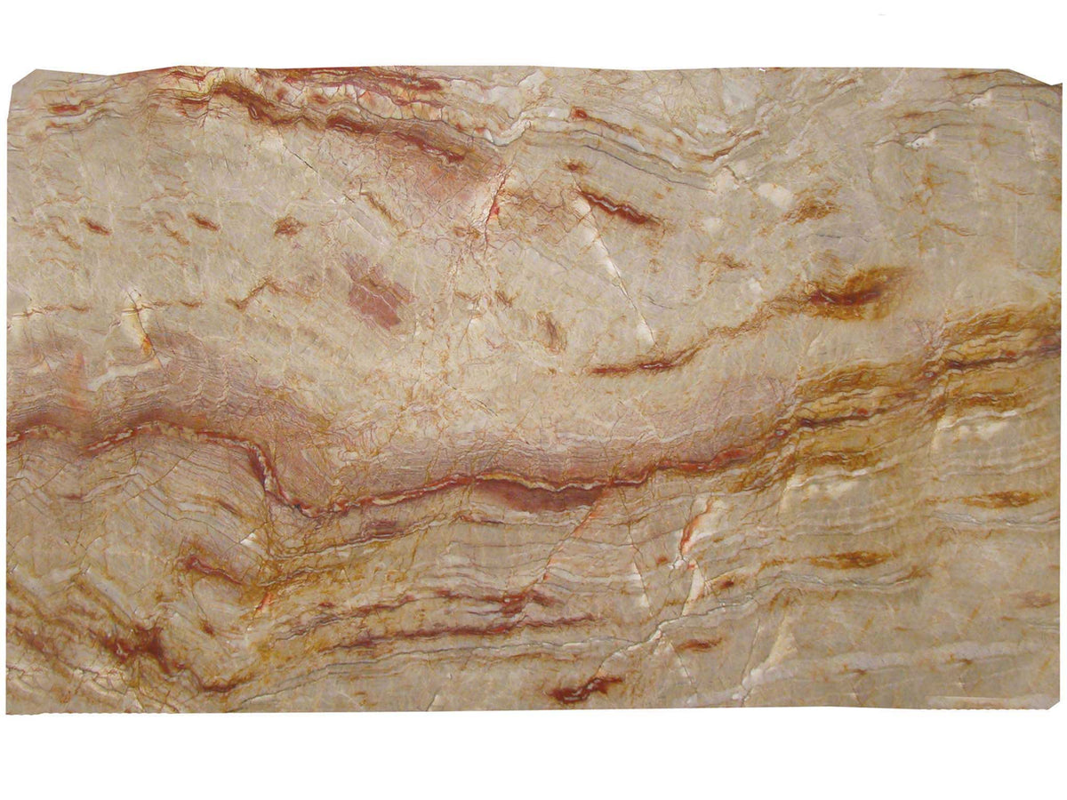 Onyx Bamboo Quartzite Slab — representative full slab