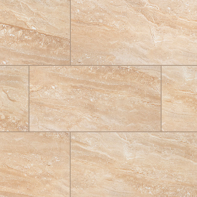 Aria 2x4 Polished Porcelain Mosaic — clean product view — color Oro