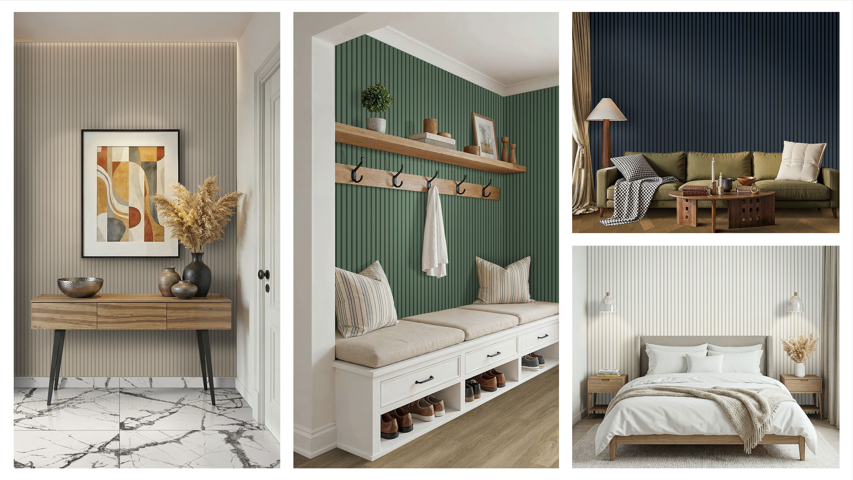 Painted 9.5x94.5 Acoustic Slat Wall Panel — clean product view