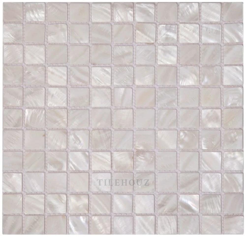 Zouli Stak 3x3 Honed Marble Mosaic — clean product view — color Blue and cool white
