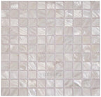 Zouli Stak 3x3 Honed Marble Mosaic — clean product view — color Blue and cool white