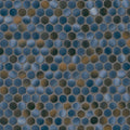Azul Penny Round Glossy Porcelain Mosaic — clean product view