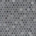 Penny Round Grigio Mix Glossy Porcelain Mosaic — clean product view
