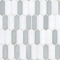 Pixie 6mm Handcrafted Glass Picket Mosaic surface detail