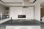 Platinum Black Quartzite Slab — room scene