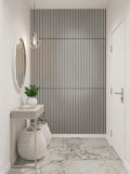 Via Stazione 24x48 Matte Stone-Look Porcelain Tile installed room scene