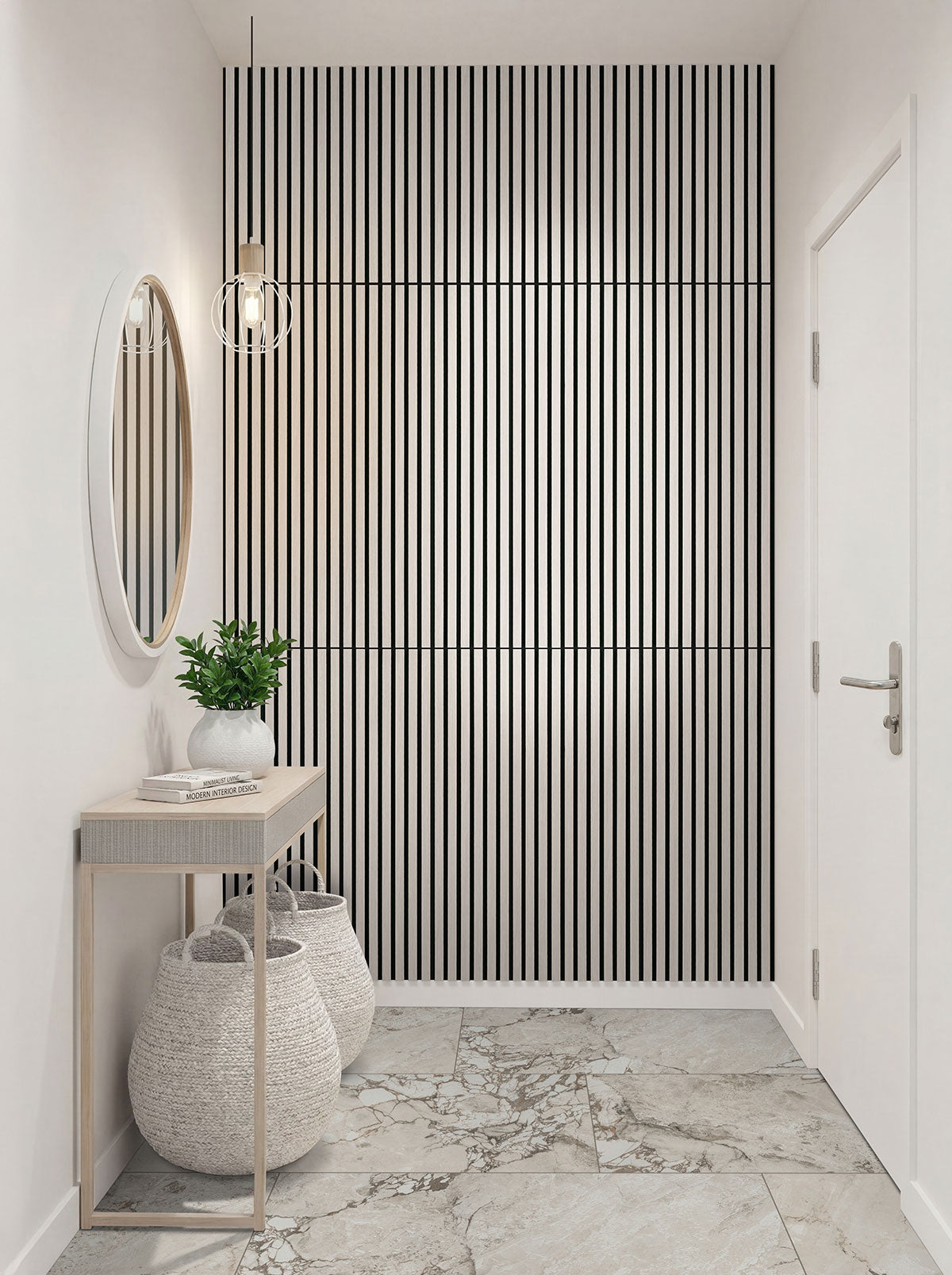 Via Stazione 24x48 Matte Stone-Look Porcelain Tile installed room scene