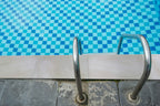 Praia Crema Porcelain Pool Coping - installed example (representative)