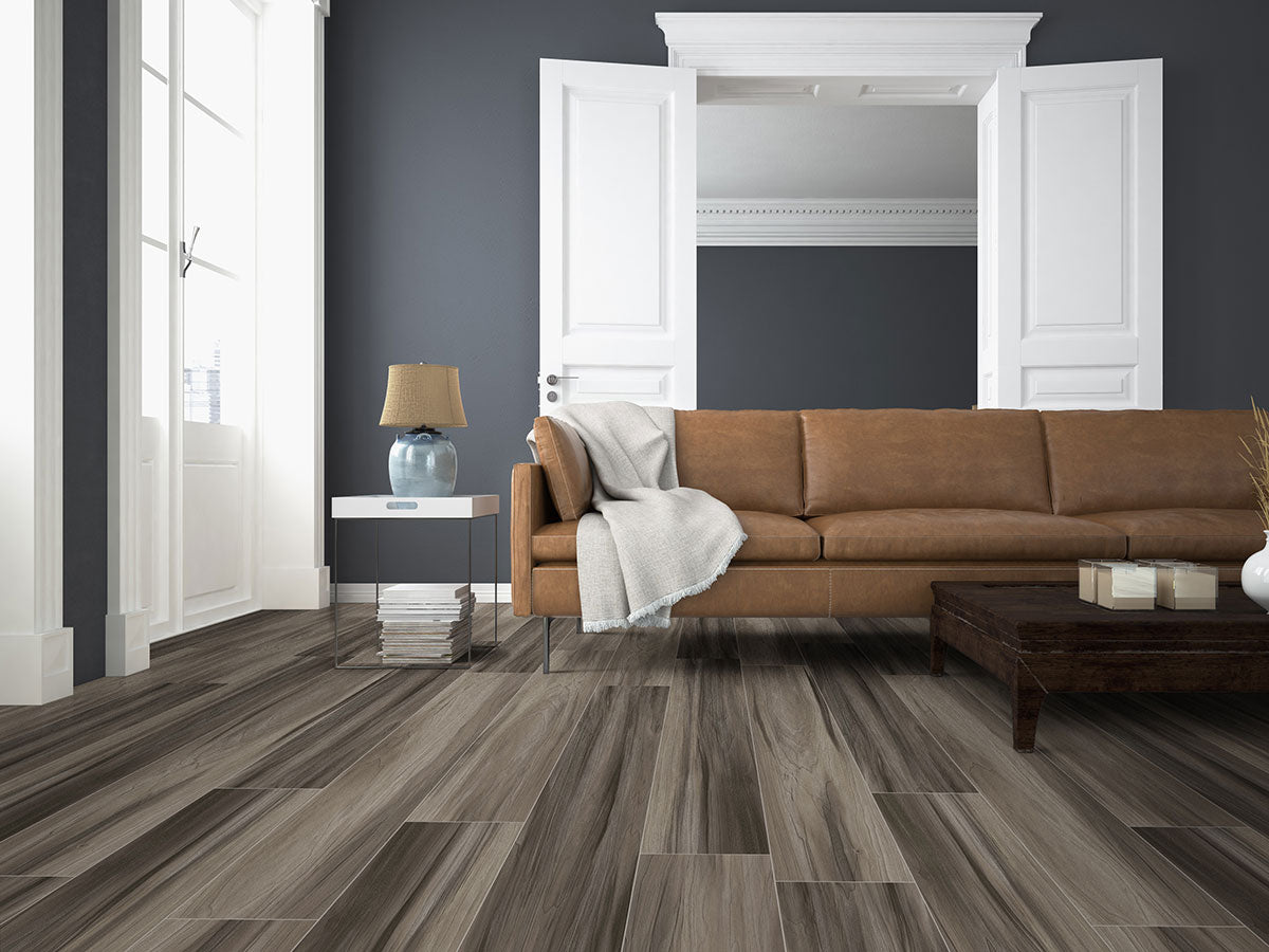 Prescott 7x48 6.5mm 20MIL Waterproof Rigid-Core LVP — installed room view — color Jenta