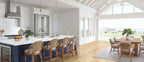 Calacatta Miraggio Cielo quartz — room scene