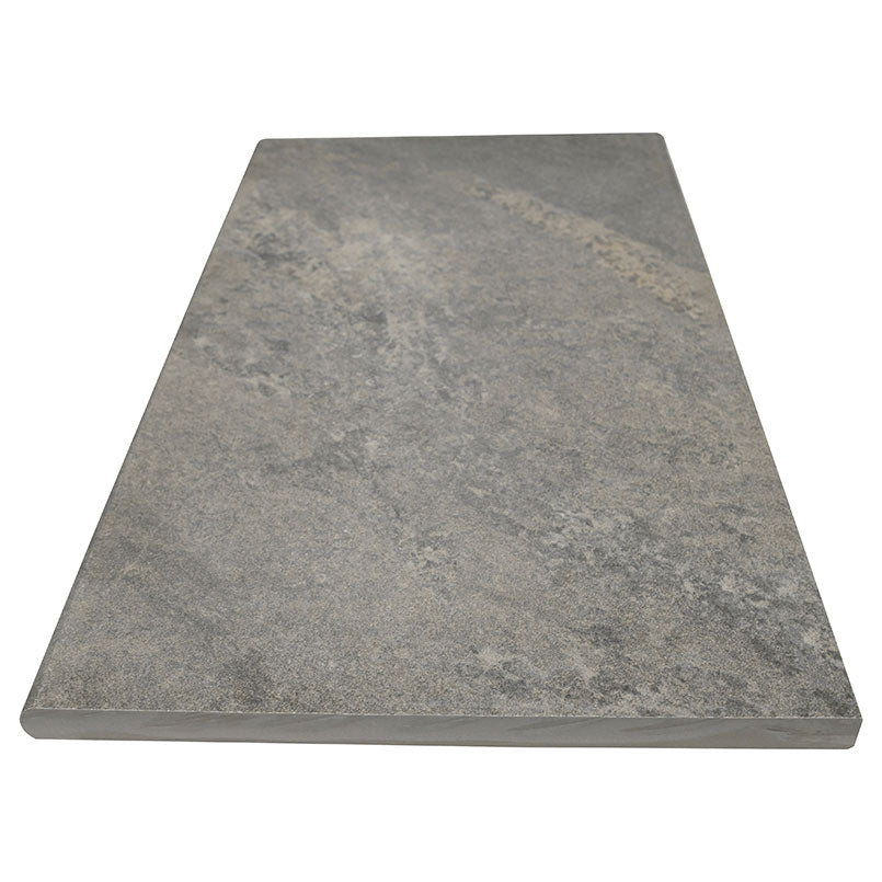 Quarzo Gray Porcelain Pool Coping - iso (representative)