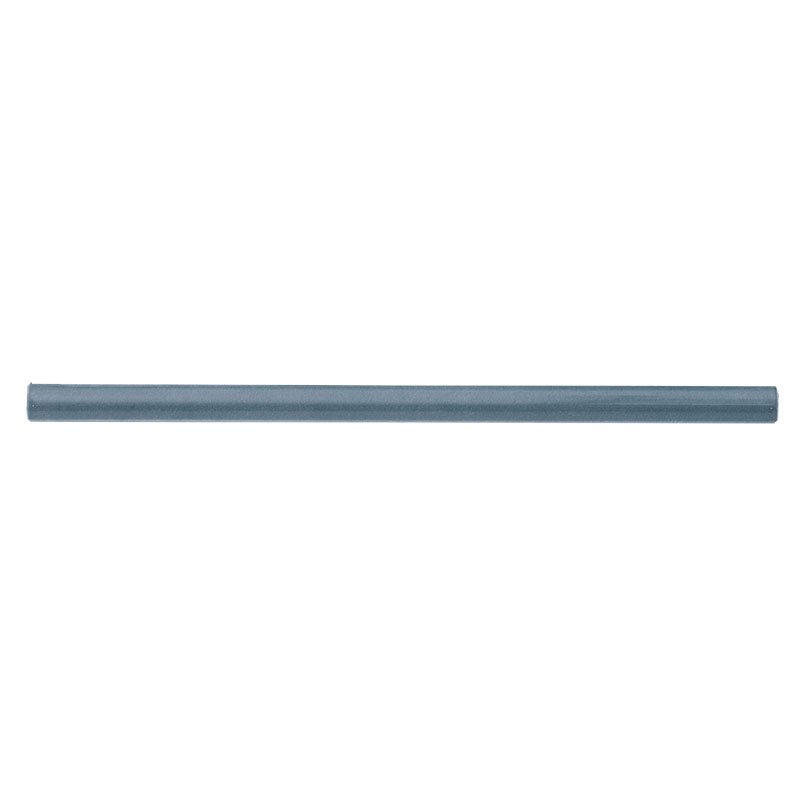 Renzo 0.6x12 Glossy Ceramic Quarter Round — clean product view — color Denim