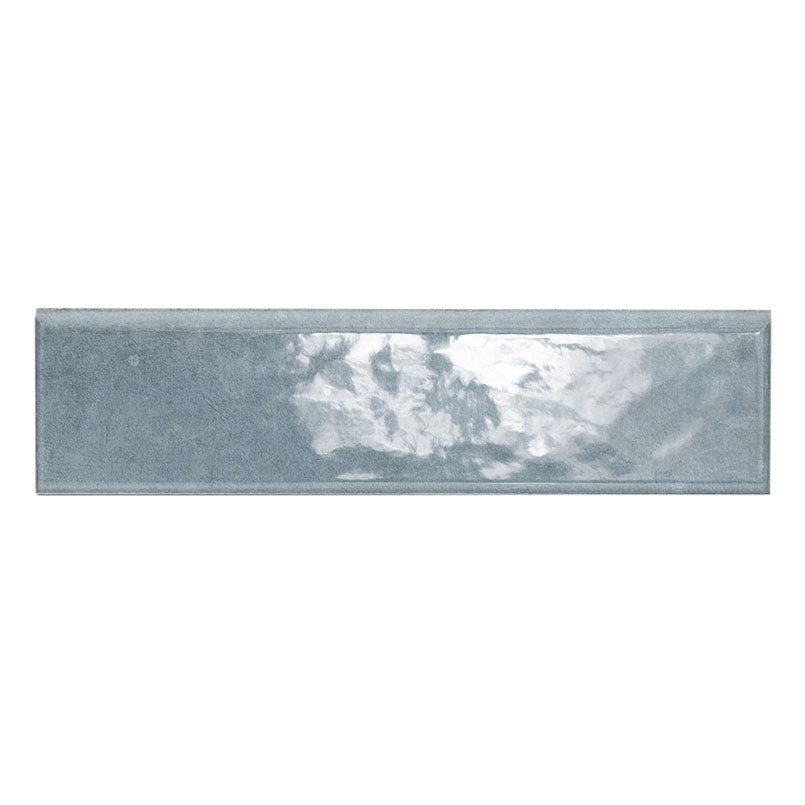 Renzo 3x12 Glossy Ceramic Bullnose — clean product view — color Denim