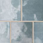 Renzo Glossy Ceramic Wall Tile — clean product view — color Denim, size 5x5