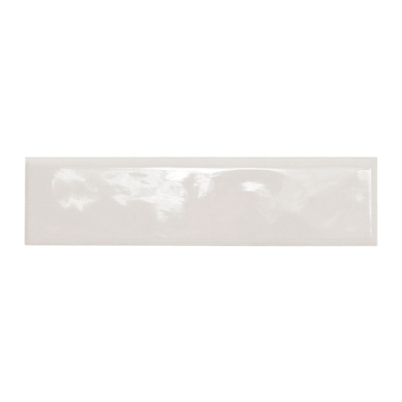 Renzo 3x12 Glossy Ceramic Bullnose — clean product view — color Dove