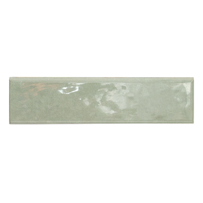 Renzo 3x12 Glossy Ceramic Bullnose — clean product view — color Jade