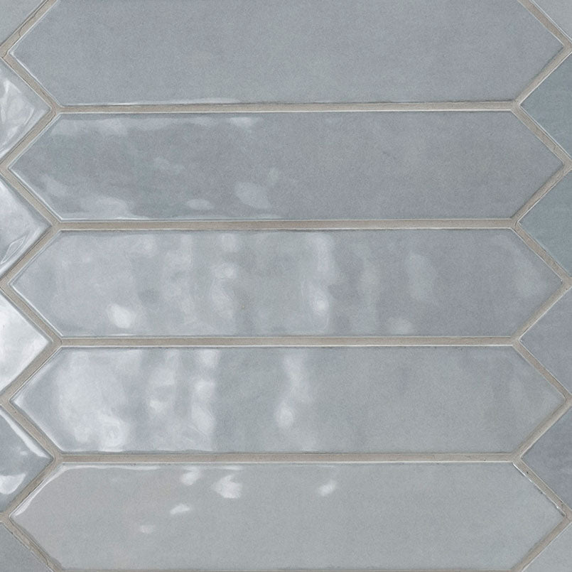 Renzo 2.5x13 Glossy Ceramic Picket Tile — clean product view — color Sky