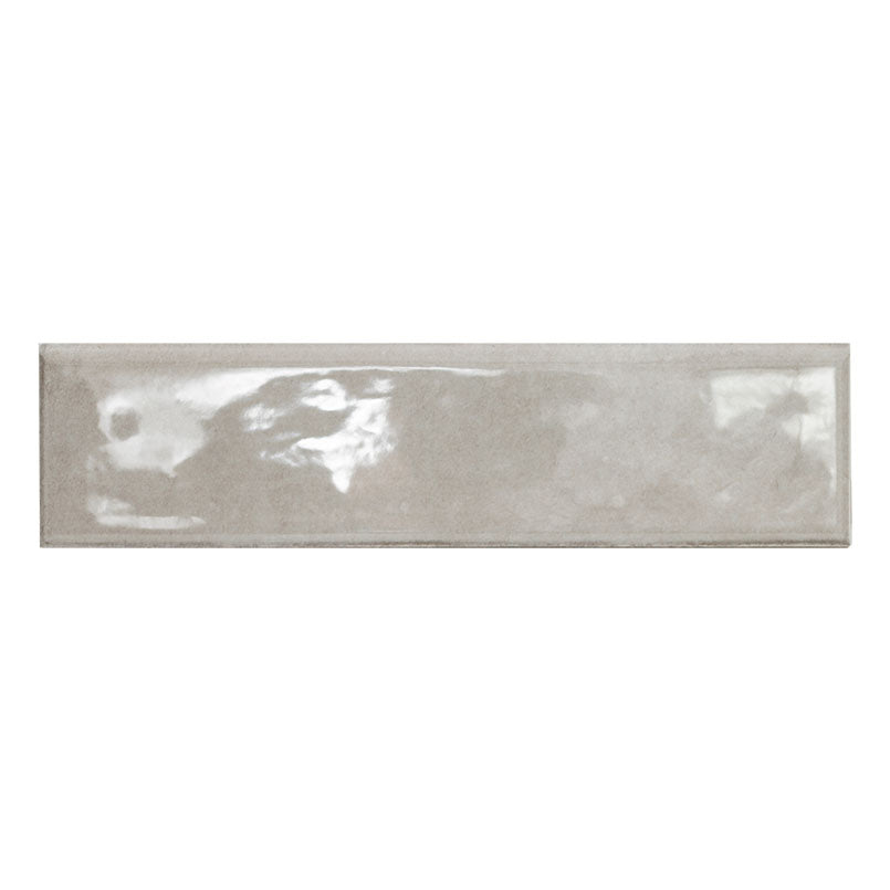 Renzo 3x12 Glossy Ceramic Bullnose — clean product view — color Sterling