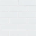 Domino Retro Brick Bianco 2x6 Porcelain Tile surface detail