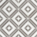 Rhombix Dove and Nero Polished Marble Mosaic — clean product view — color Dove