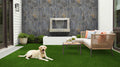 Rockmount Natural-Stone Fieldstone Veneer — installed room view — color Avalon Bay