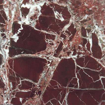 Rosso Levanto 12x12 Polished Marble Tile surface detail
