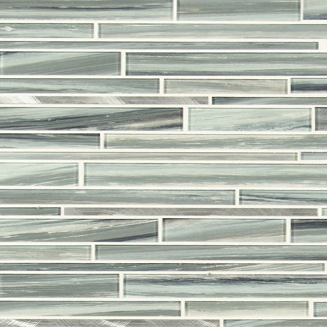 Seaglass Interlocking 4mm Glass-Metal Mosaic product view