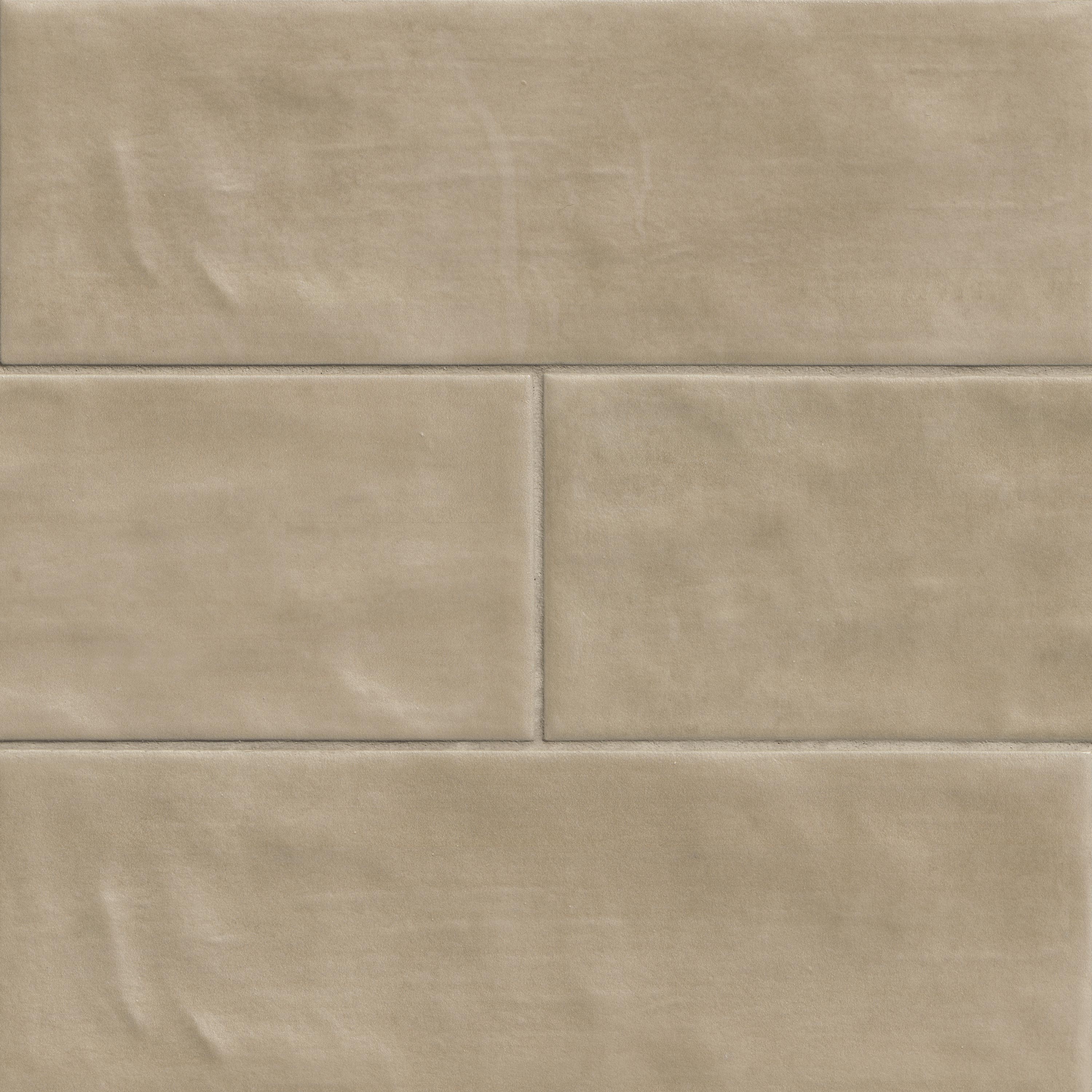 Sierra Umber 4x12 Matte Porcelain Wall Tile surface detail