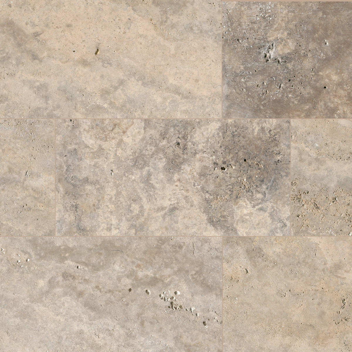 Silver Travertine Natural Stone Paver - product detail (representative)