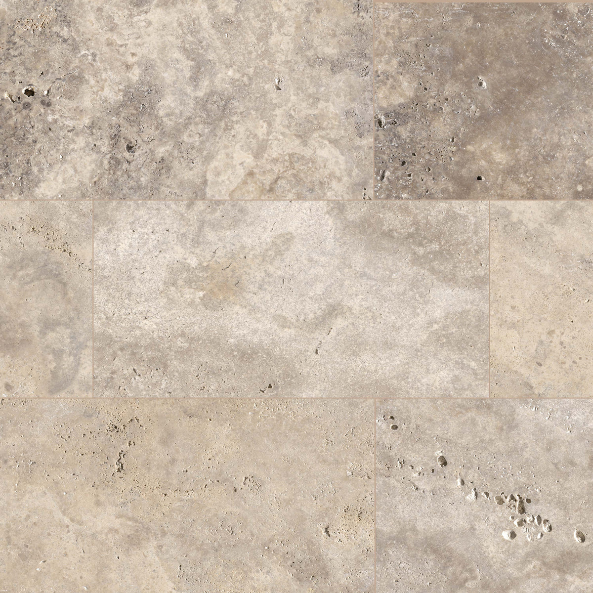 Silver Travertine Natural Stone Paver - product detail (representative)