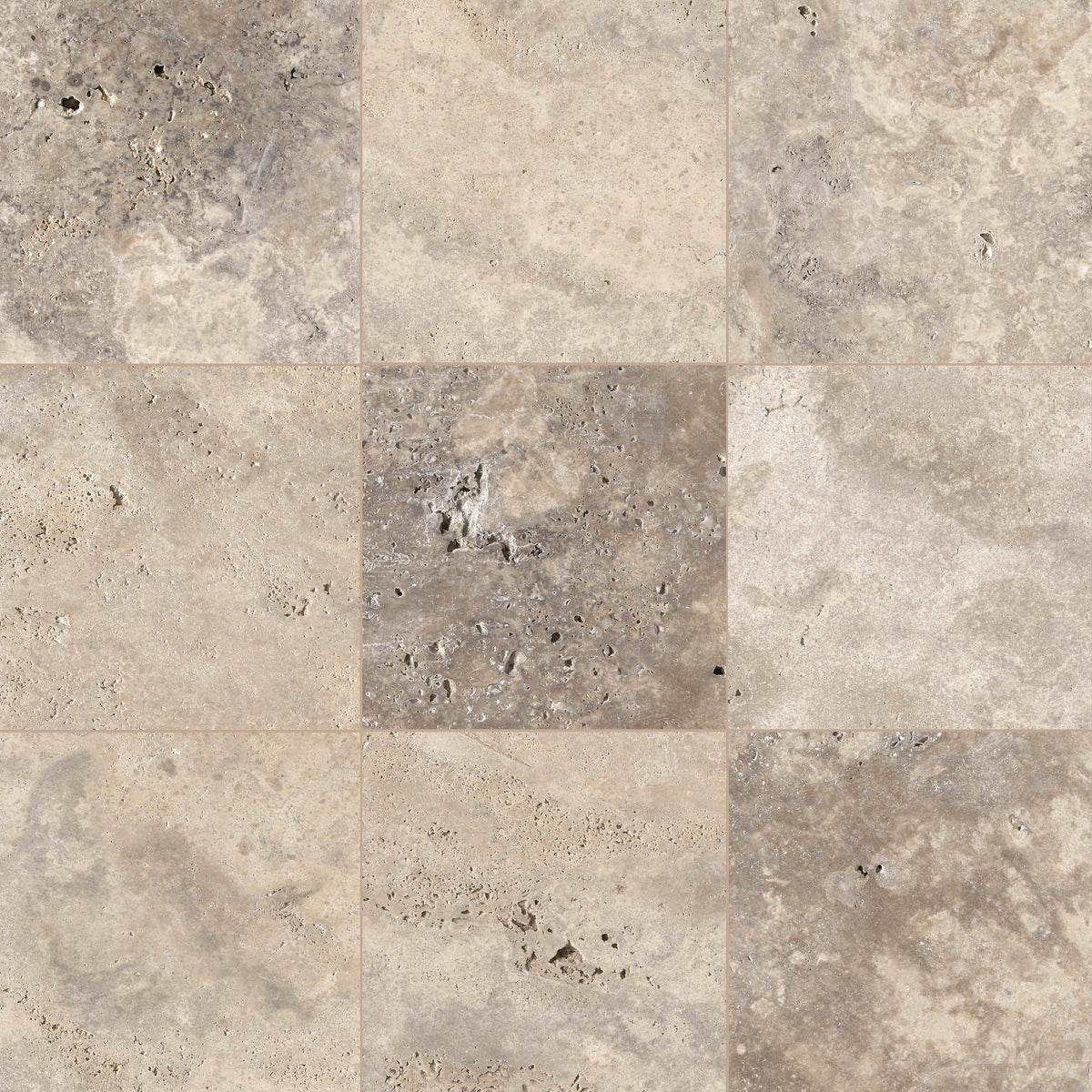 Silver Travertine Natural Stone Paver - product detail (representative)